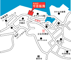 金波荘　今昔振舞の地図